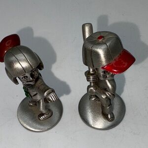 Charisma Pewter Baseball Player and Football player Figurines set of 2